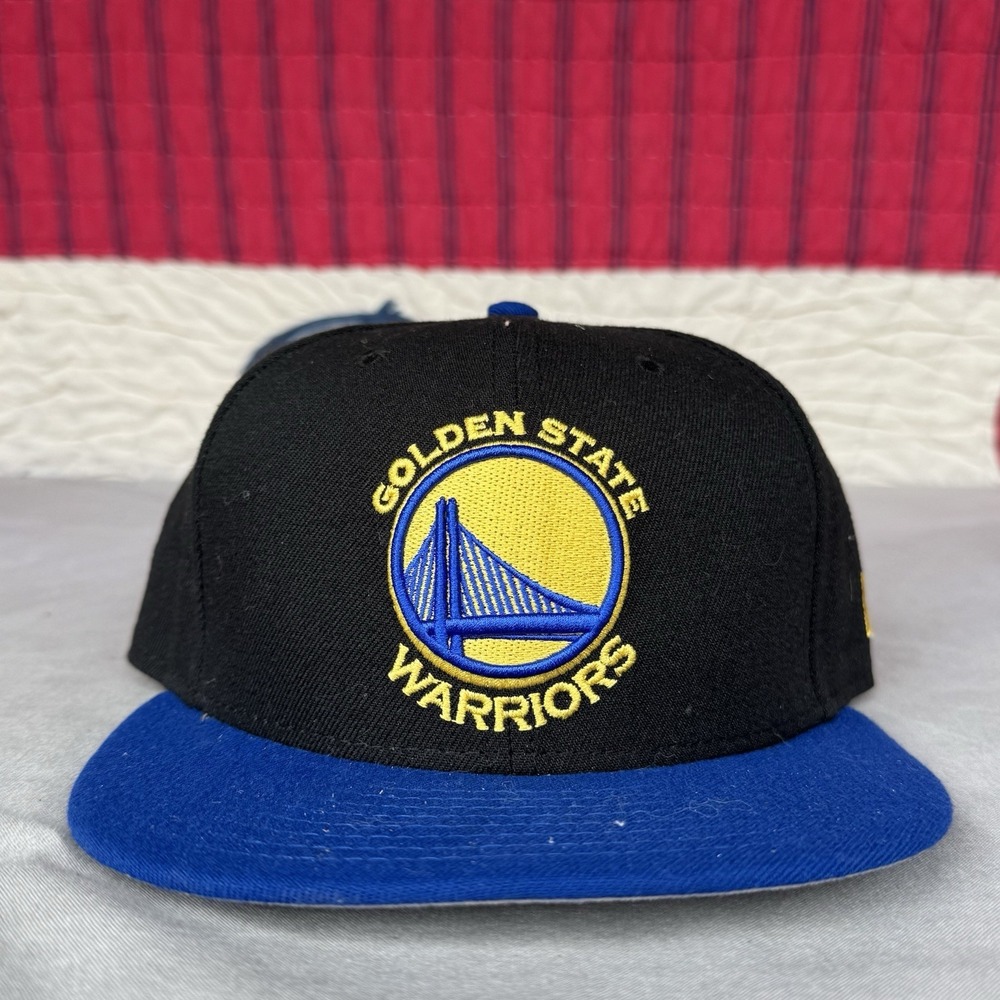 Size 7 1/4 - Golden State Warriors Hat New‎ Era 59Fifty Black NBA Basketball